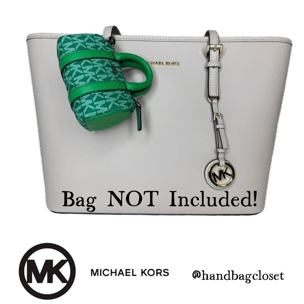 Michael Kors Vibrant Green Mini-Duffle Keychain - Picture 8 of 14